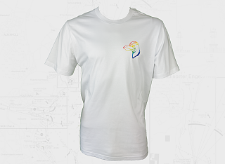 T-Shirt Rainbow weiss - klein